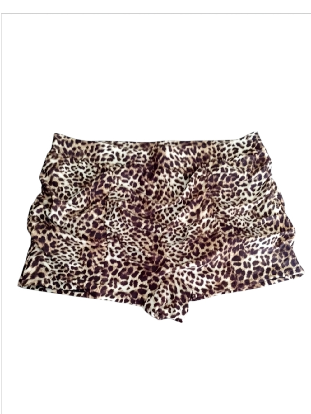 Torrid Retro Chic Leopard Print Women's Swim Shorts Animal Print Plus Sz 3X Nwt - Picture 2 of 6